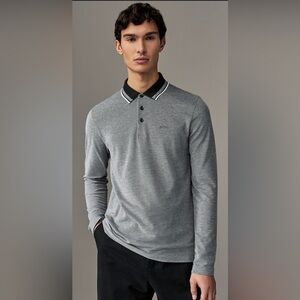 Hugo Boss Gray modern Fit Polo Shirt